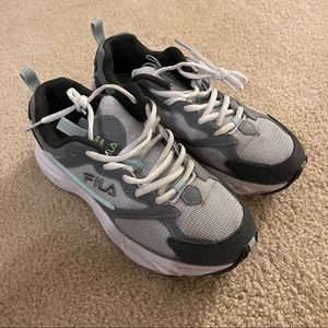 Fila mint blue gray sneakers